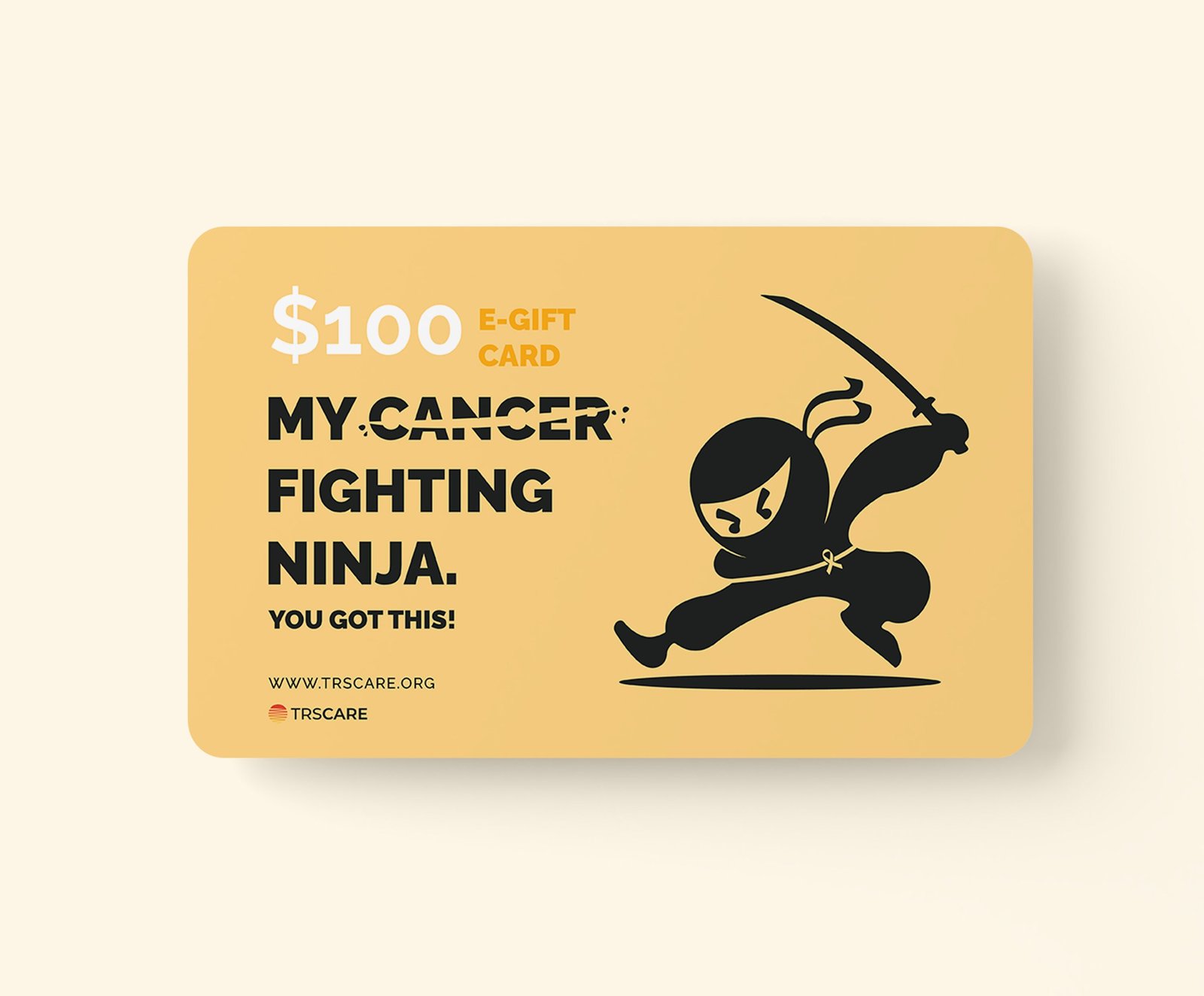 Cancer Fighting Ninja 100 Gift Card