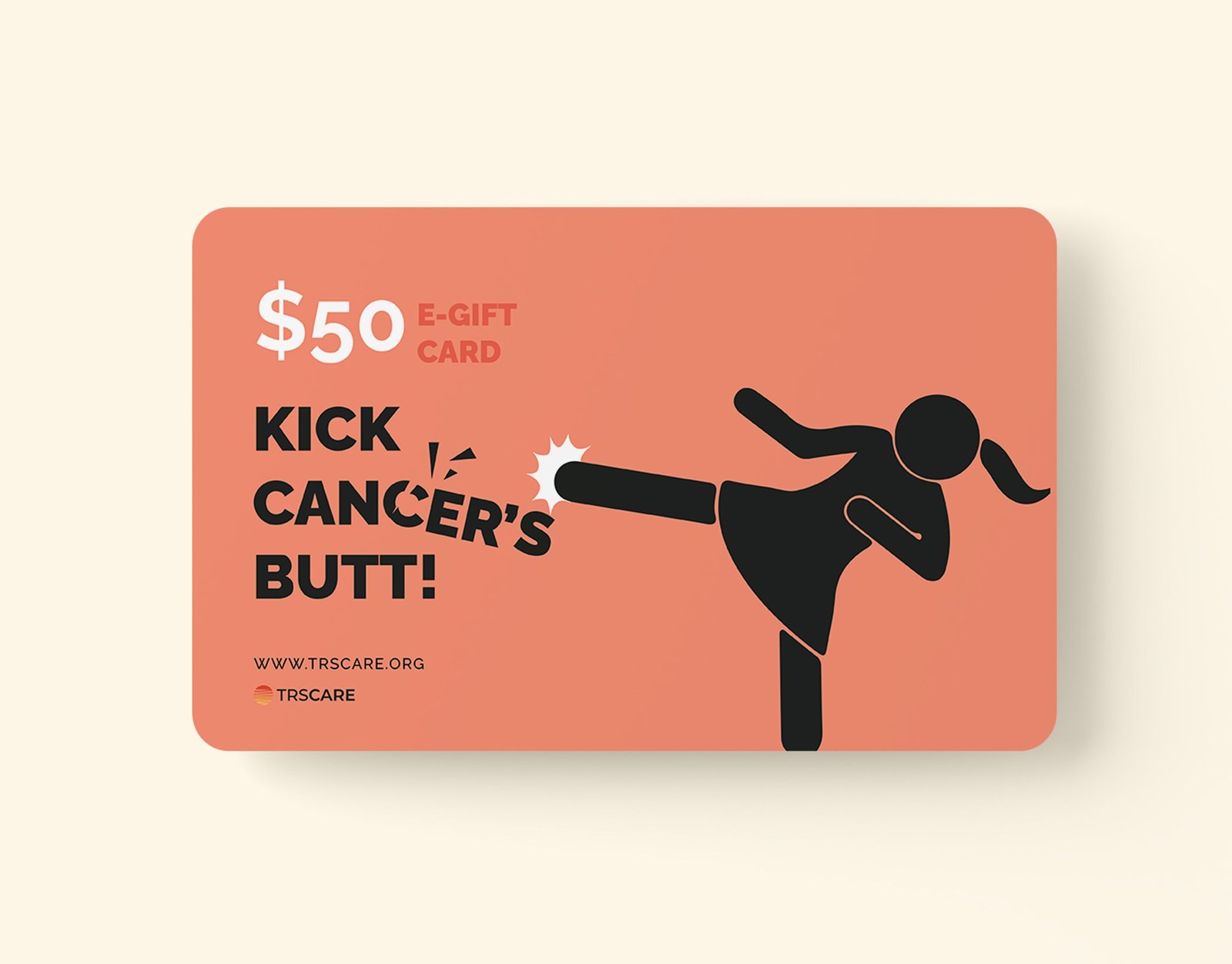 Kick Cancer's Butt 50 Card Design