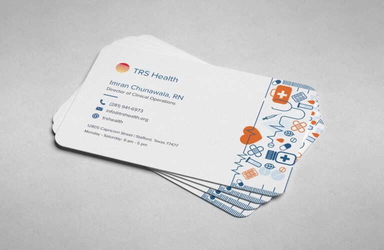 TRS Health Business Card Mockup Back